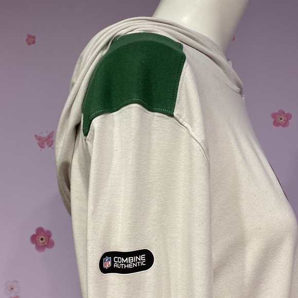 NFL NY Jets Combine Authentic Under Armour Hooded Off White Top Women's Size M ! - Picture 8 of 12